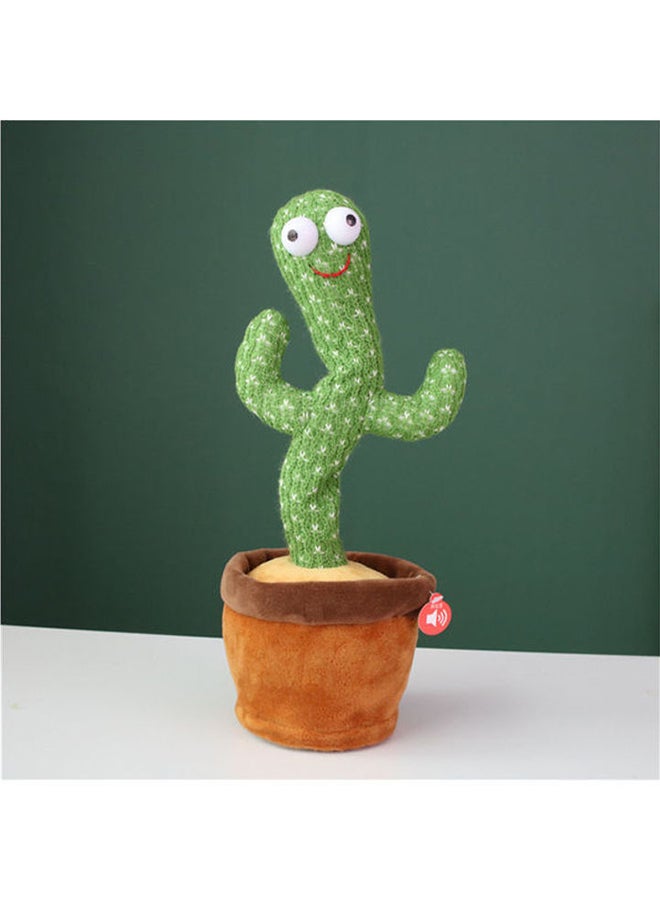Generic - Dancing Cactus Twisting Music Toy Premium Chargable Green Color For 2+ Years Age Group Kids - Image 1