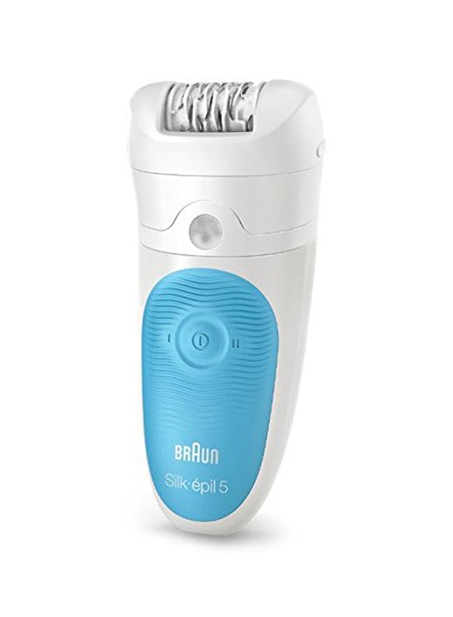 براون طقم ماكينة إزالة شعر سيلك-أبيل 5 ضد الماء للمبتدأين أبيض/أزرق - Image 3