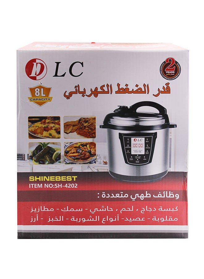 قدر ضغط كهربائي 8.0 L 1500.0 W SH-4202 أسود/ فضي - v1635331321/N51547224A_7