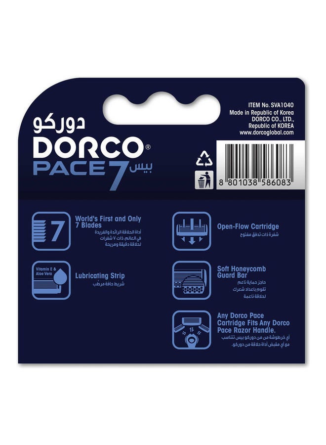 DORCO 4 Pcs - Pace7 Catridges Blue  - Image 2