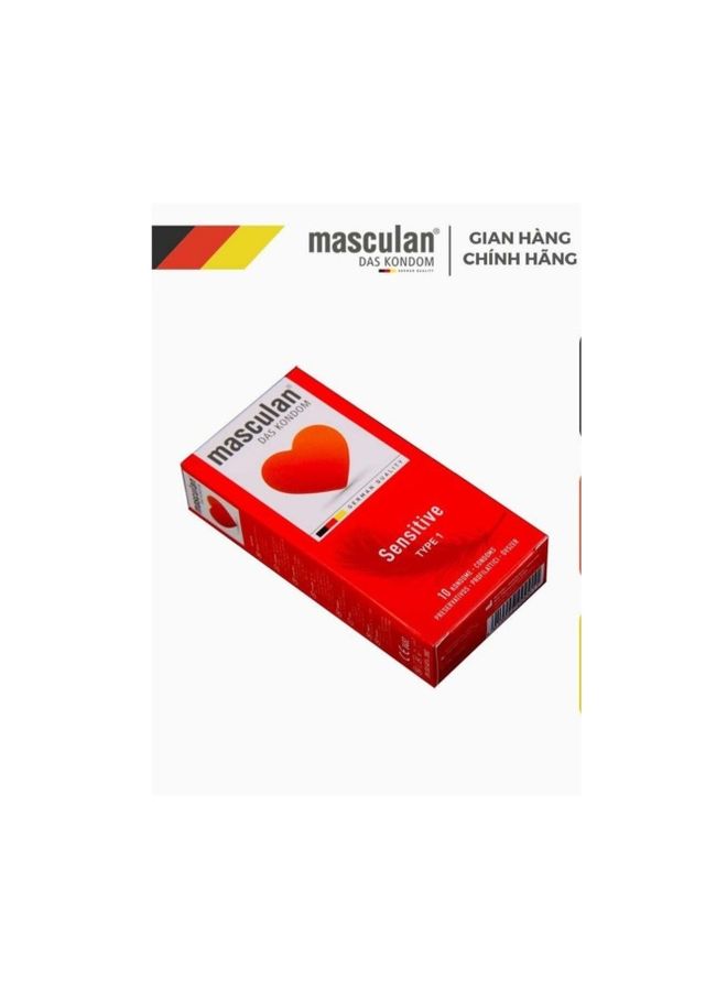 masculan - 10-Piece Das Kondom Sensitive Type 1 - Image 1