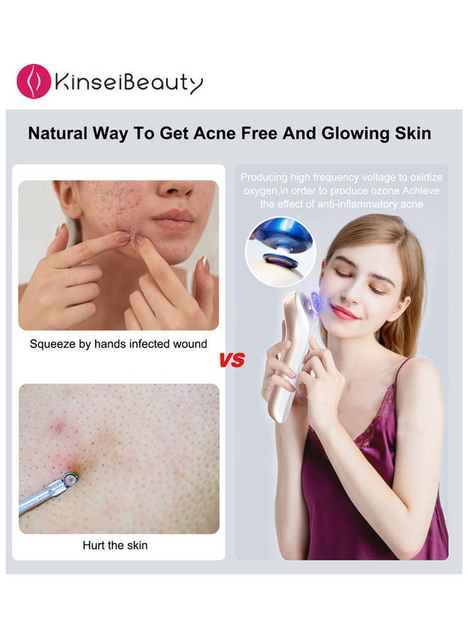 KinseiBeauty Blue Light Therapy  Acne Remover Gold - Image 4