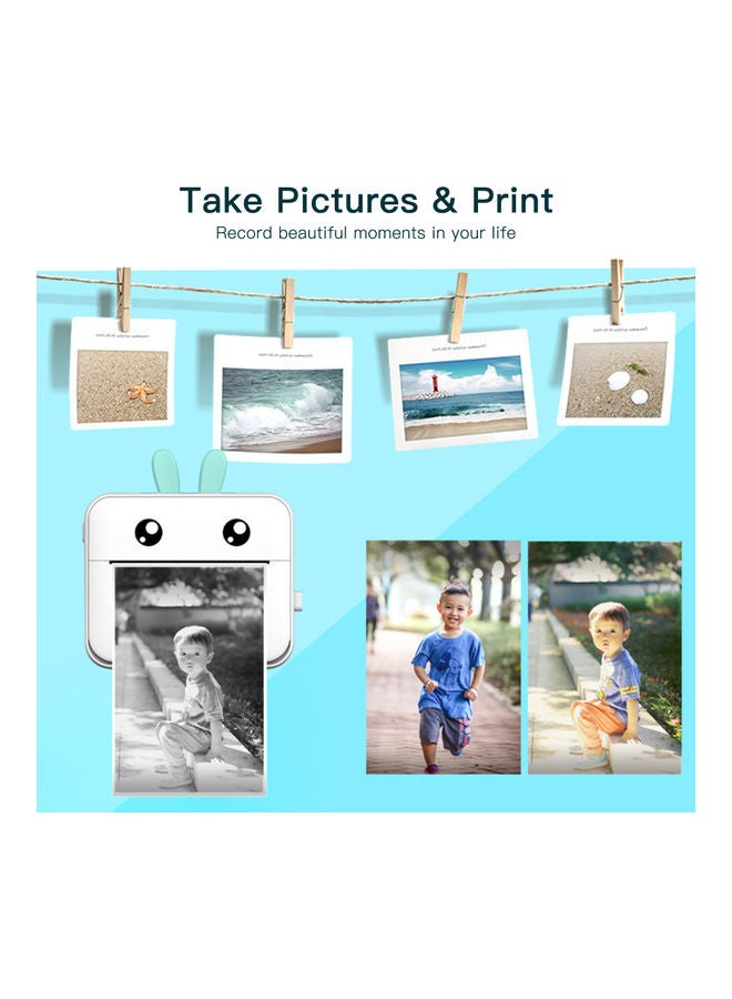 Mini Portable All-In-One Thermal Printer Pink - Image 4