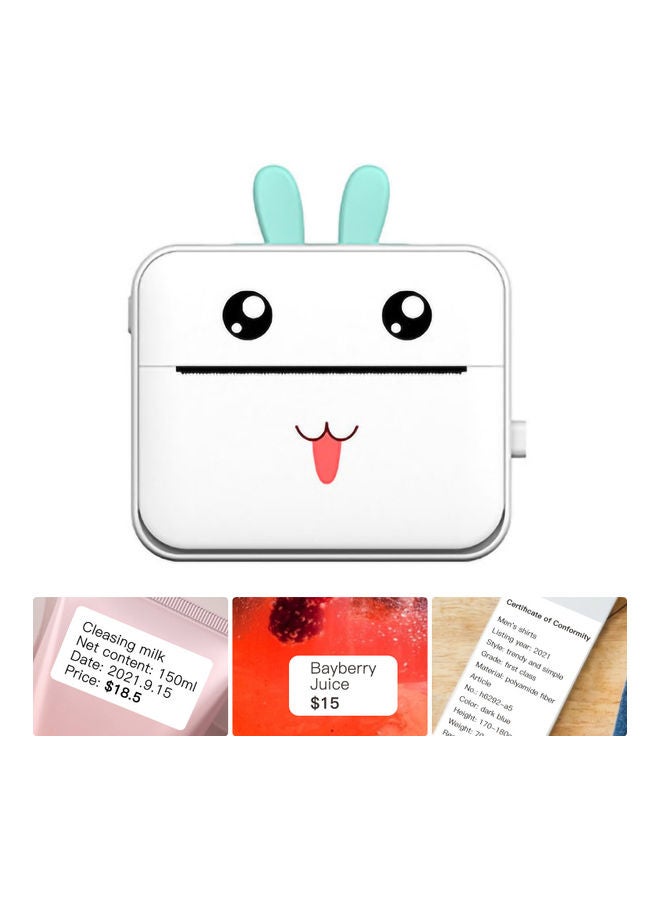 Mini Portable All-In-One Thermal Printer Green - Image 1