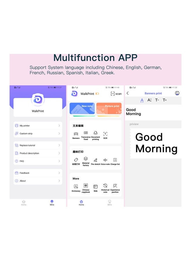 Mini Portable All-In-One Thermal Printer Green - Image 5