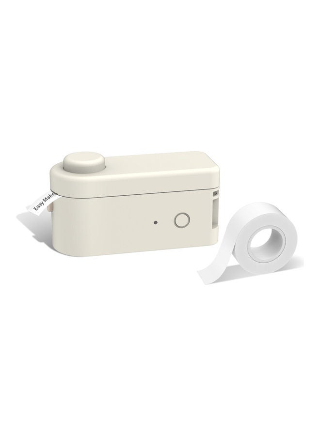 Portable Pocket Thermal Label Printer White - Image 1