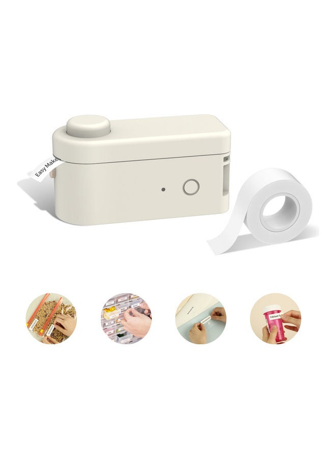 Portable Pocket Thermal Label Printer White - Image 4