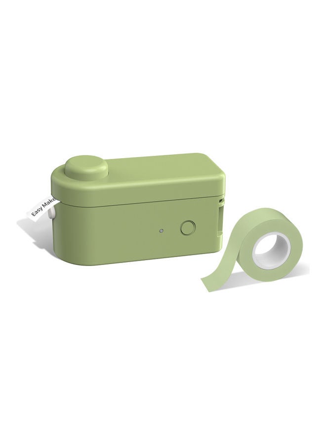 Portable Pocket Thermal Label Printer Green - Image 1