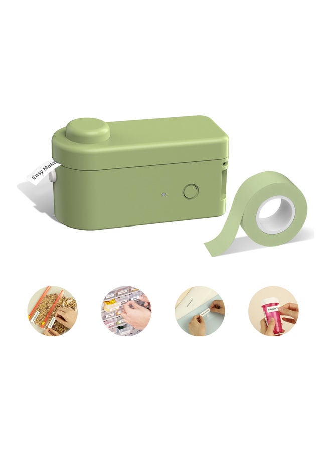 Portable Pocket Thermal Label Printer Green - Image 3