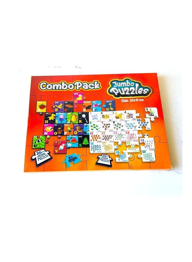 Thunder Kids Jumbo Jigsaw Large Puzzles Preschool Educational Intellectual Development Toy 4-8 Years Old Gift for Boys and Girls 41 x 30cm - Image 1