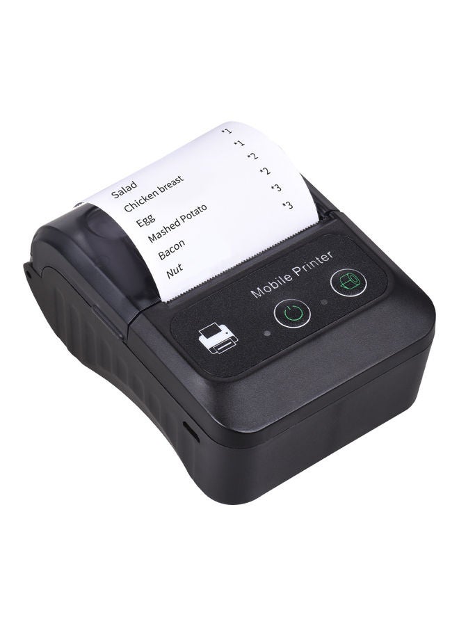 Portable Wireless Mini Thermal Printer Black - Image 3