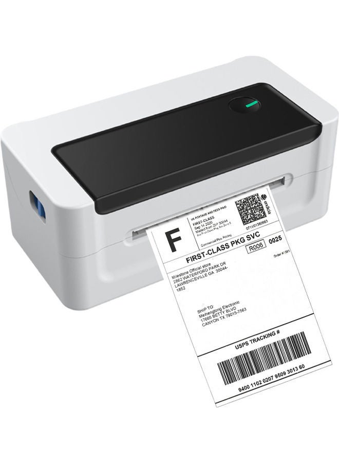 طابعة ملصقات حرارية محمولة أبيض - Image 4