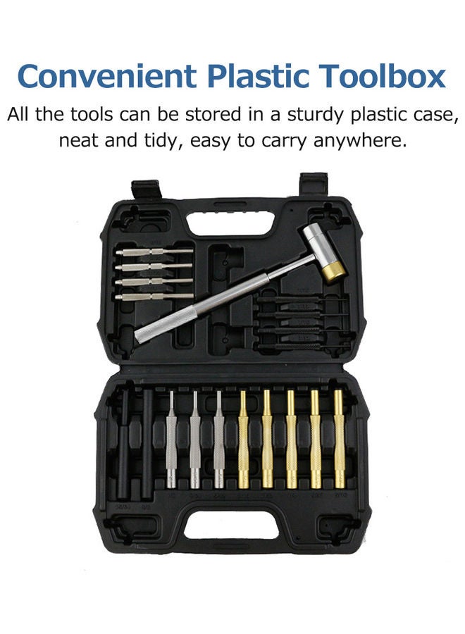 19 Pieces Punch Set For Watch Jewelry And Craft Multicolour 23.00X4.60X15.50cm - Image 3