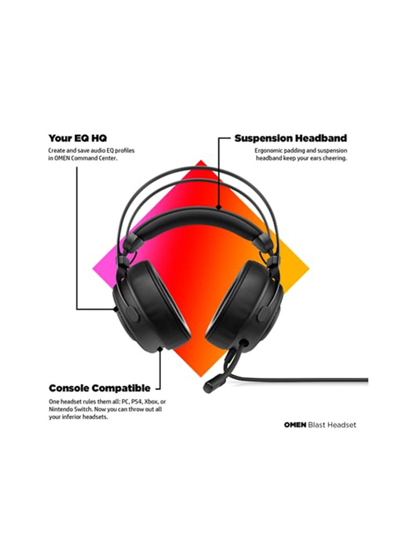 HP - Omen Blast Headset - Wired - Image 1