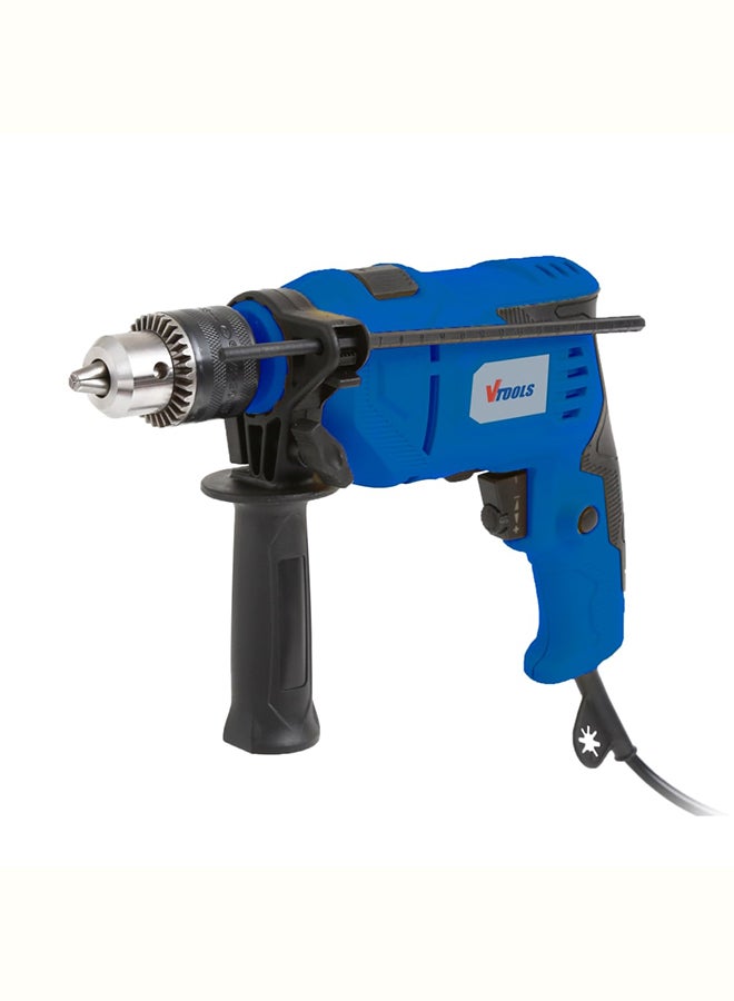 VTOOLS Electric Impact Drill For Wood, Concrete And Metal VT1106 Blue 1.93kg 