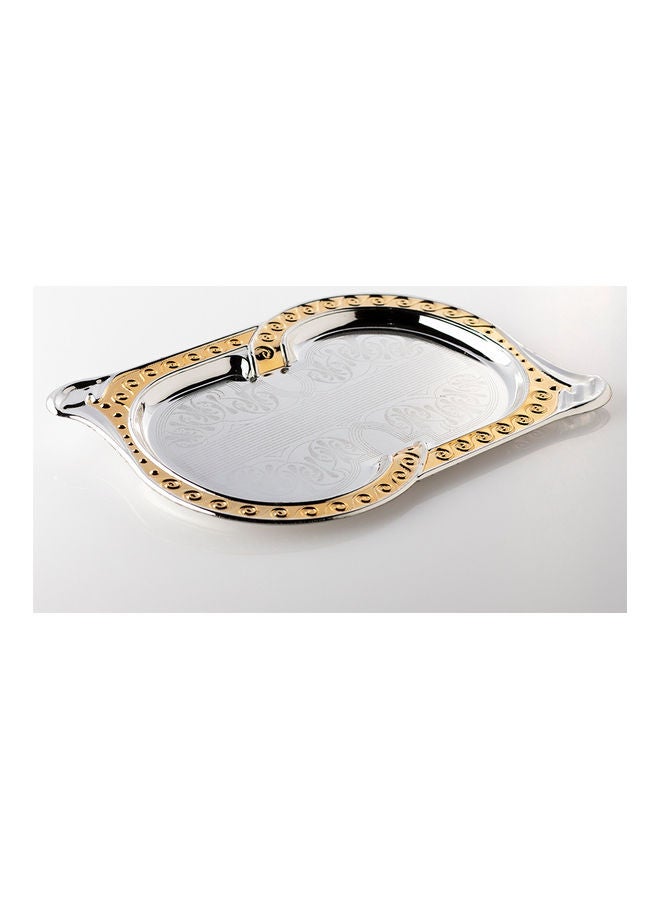 Dania Single Tray Silver/Gold 36x25x2cm 