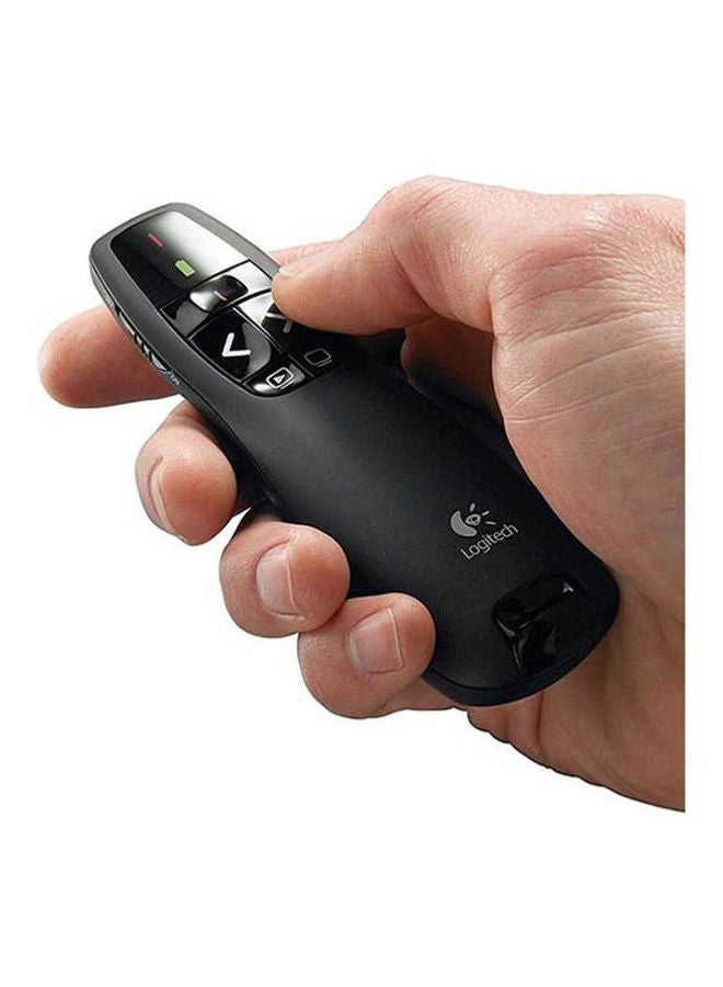 R400 Laser Presentation Remote, For Basic Slide Navigation Black - v1635348807/N51616574A_3