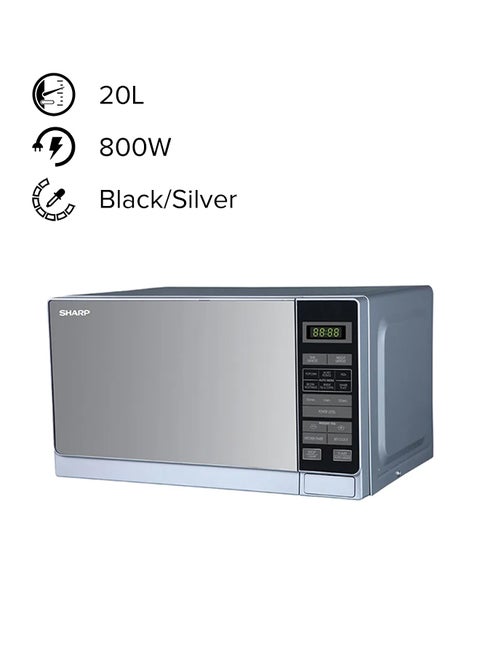 فرن ميكروويف كهربائي 20 L 800 W R20MT(S) أسود/فضي