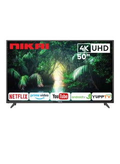 NIKAI 50-Inch Ultra HD Android Smart LED 4K TV, 4 Gigabyte+ Magic Remote UHD50SLED-FL/UHD50SLED2/UHD50SLEDT1 Black KSA | Riyadh, Jeddah
