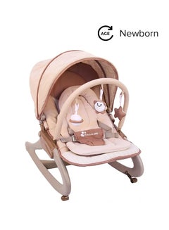 Mamalove Portable Foldable Unique Design Vibratonal Rocker With Toys For Baby 