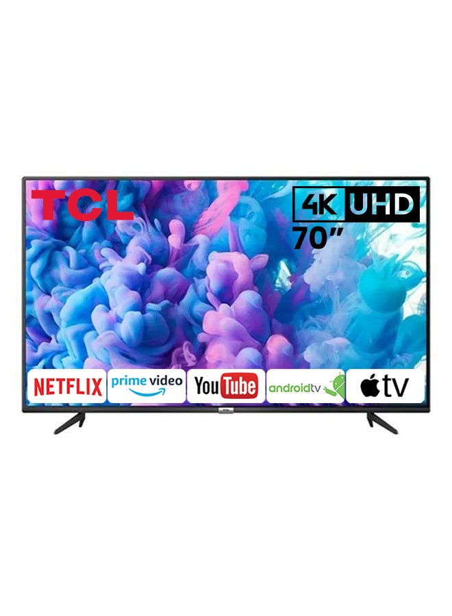 TCL - 70-Inch UHD Smart LED TV 70P615 Black - Image 1