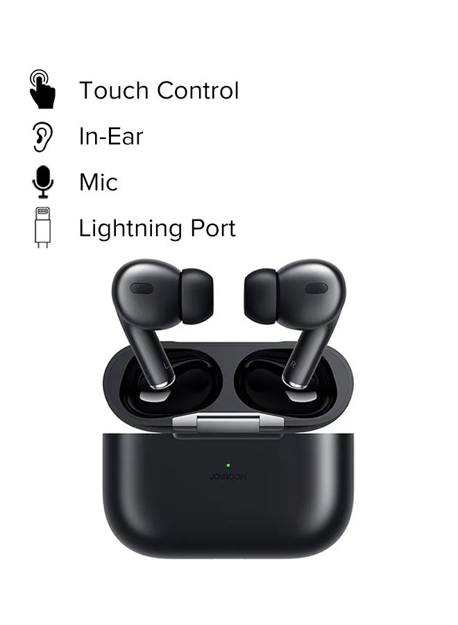 JR-T03S Pro TWS Bluetooth Noise Cancelling Technology Earphones with Microphone, Anti Counterfeit Without Pop Up Black