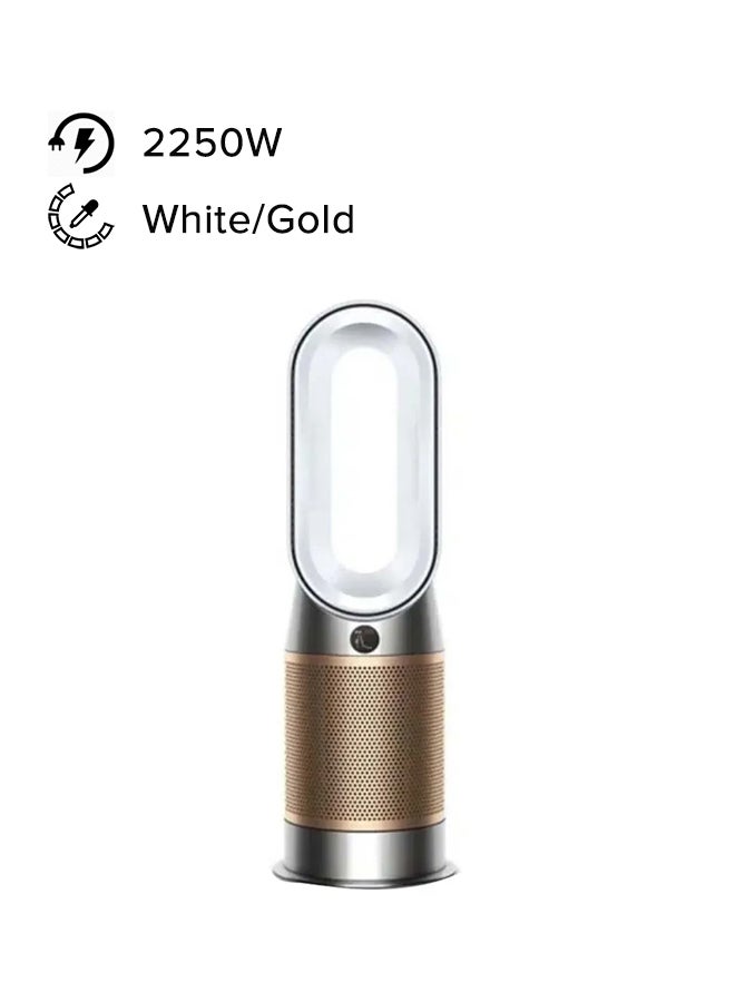 دايسون مروحة قائمة لهواء نقي بارد وساخن HP09WG أبيض/ذهبي  - Image 1