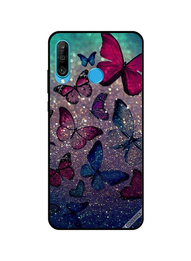 Covernex Protective Case Cover For Huawei P30 Lite Glitters & Butterflies - Image 1