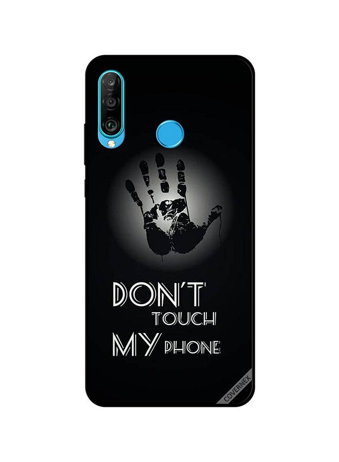 Covernex Protective Back Cover For Huawei P30 Lite Don't Touch My Phone Hand Don't Touch My Phone Hand - Image 1