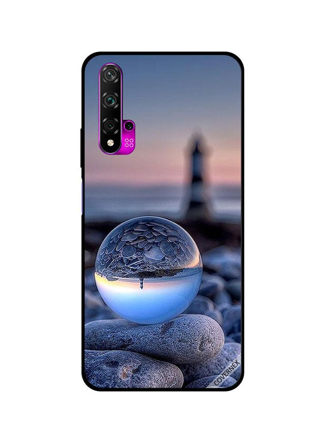 Covernex Protective Case Cover For Huawei Nova 5T Awesome Photgraphy Of Nature in Round Glass - Image 1