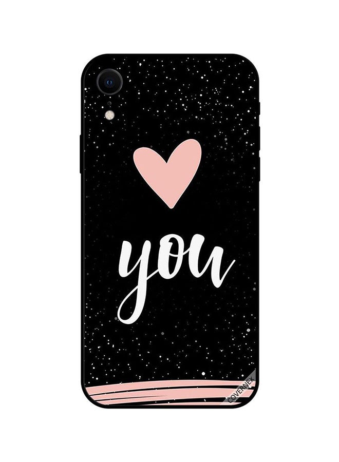 كوفرنيكس غطاء حماية واقٍ لهاتف أبل آيفون XR أسود/ وردي/ أبيض - Image 1