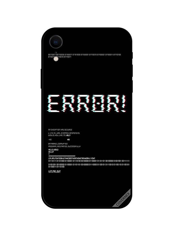 كوفرنيكس غطاء حماية واقٍ لهاتف أبل آيفون XR نمط مطبوع بكلمة Error - Image 1