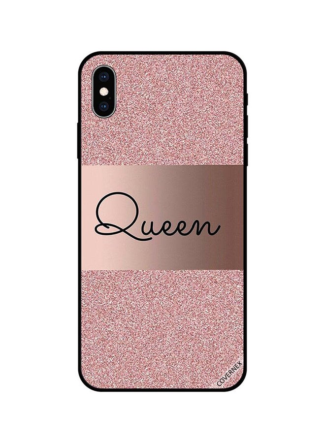 Covernex Apple iPhone X Protective Case Cover Printed Featuring Queen Glitters BG DESIGN_1379 - Image 1