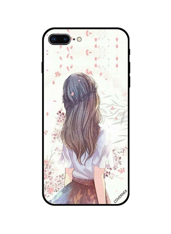 Covernex Apple iPhone 7 Plus Protective Case Cover Printed Featuring Cute Girl in Deep Thinking DESIGN_0561 - Image 1