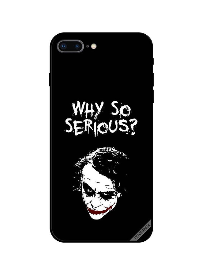 Covernex - Protective Case Cover For Apple iPhone 7 Plus Why So Serious B&W - Image 1