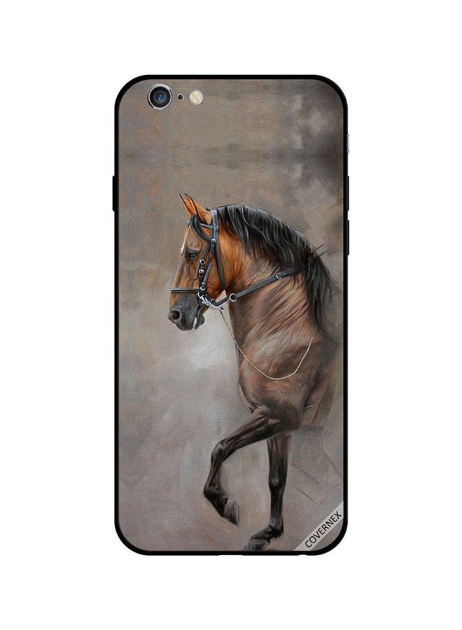 Covernex Apple iPhone 6s Protective Case Cover Printed Featuring Vintage Picture Of Horse DESIGN_0085 - Image 1