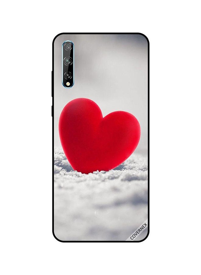 Covernex Huawei Y8P Protective Case Cover Printed Featuring Lovely Red Heart DESIGN_0181 - Image 1