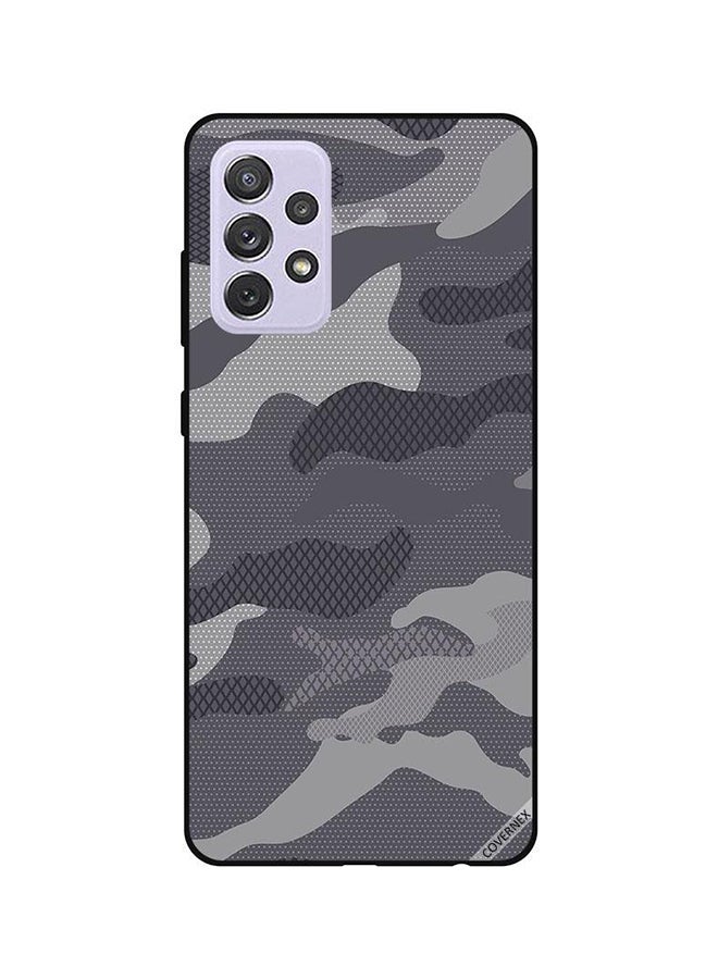 Covernex Samsung Galaxy A52 Protective Case Cover Printed Featuring Protective Case Cover Printed Featuring Grey Camouflage Pattern DESIGN_0128 - Image 1