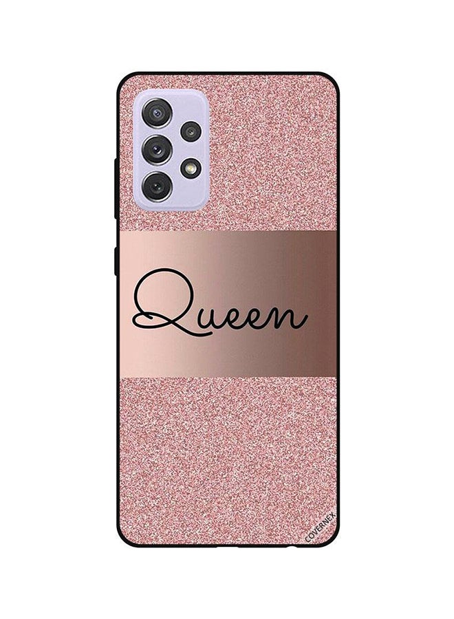 Covernex Queen Glitters Design Protective Back Cover For Samsung Galaxy A52 Multicolour 