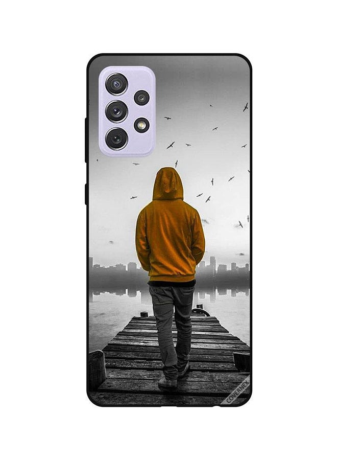 Covernex Samsung Galaxy A52 Protective Case Cover Printed Featuring Protective Case Cover Printed Featuring Sad Boy Walking DESIGN_0244 - Image 1