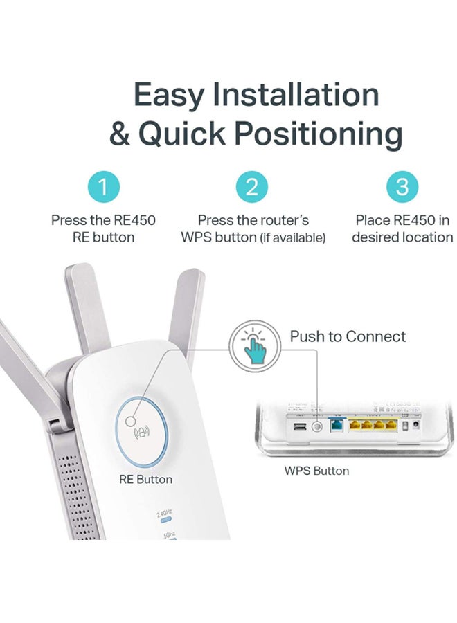 AC1750 RE450 WiFi Extender White - v1635396438/N11411320A_11