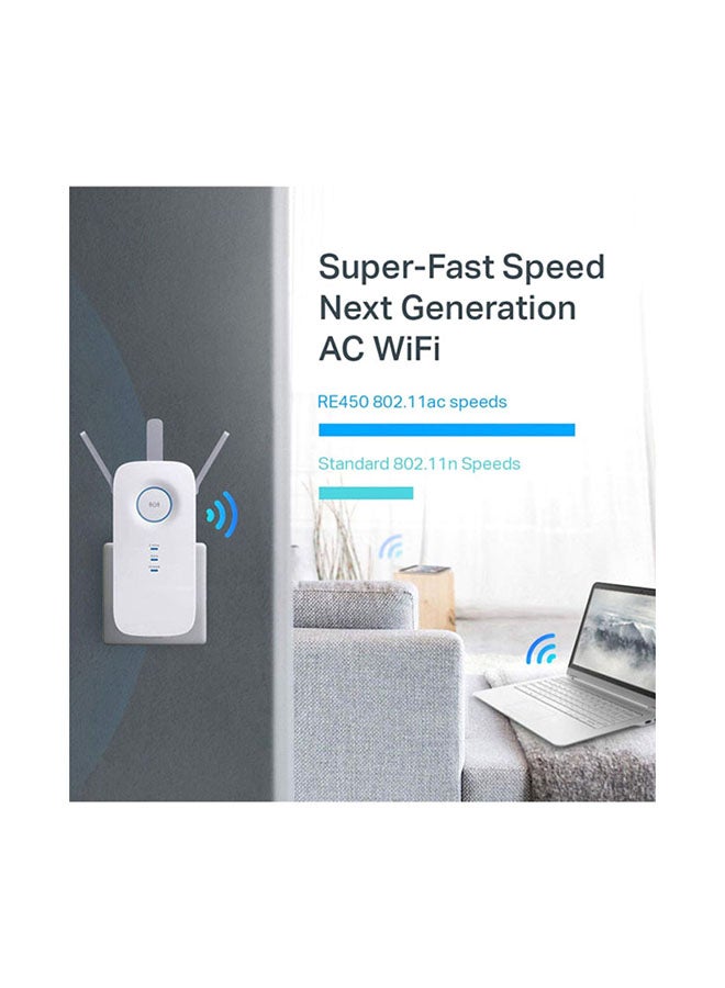 AC1750 RE450 WiFi Extender White - v1635396438/N11411320A_14