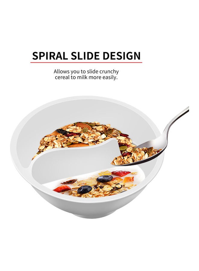 Stackable Divided Bowl White 19.00x11.00x19.00cm - Image 5