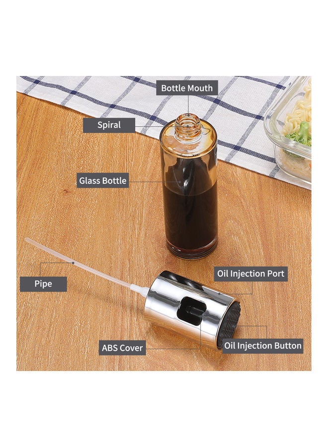 Mister Spray Bottle Refillable Oil Dispenser Silver 17.50x4.00x4.00cm - Image 3