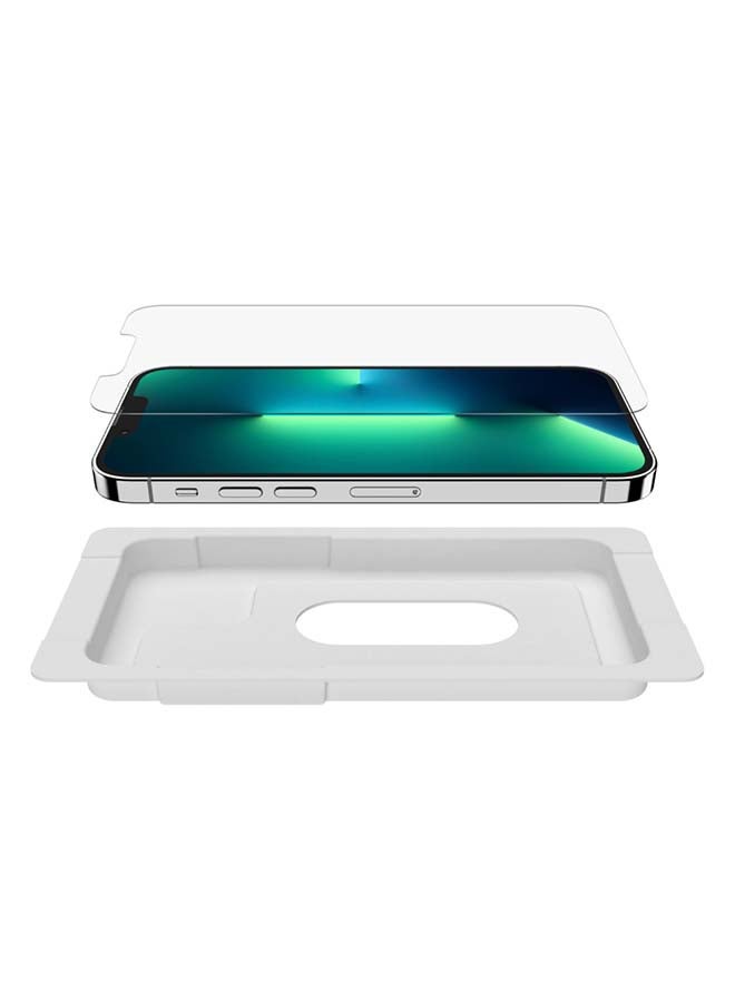 belkin - Ultraglass Iphone 14, Iphone 13 And 13 Pro Screen Protector, Antimicrobial-Treated, Easy Bubble Free Application With Included Installation Guide Tray, 9H Hardness Tested, Tempered Glass Clear - Image 1