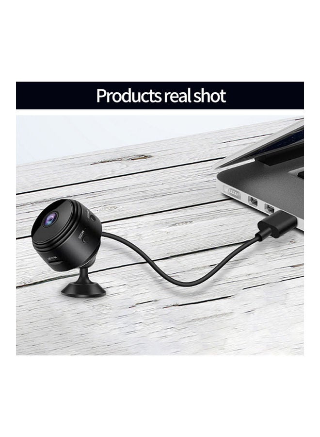 Generic - 1080P Wireless Mini Hidden Portable Night Vision Surveillance Camera with Motion Detection Black - Image 1