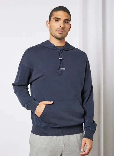 JACK & JONES Drawstring Hoodie Navy