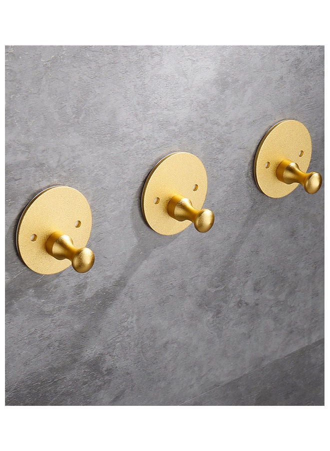 4-Piece Round Towel Hooks Gold 5x5x3.5cm - Image 5