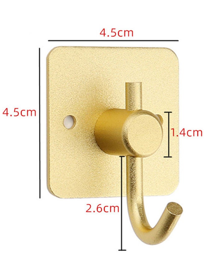 2-Piece Square Towel Hooks Gold 4.5x4.5x2.6cm - Image 2