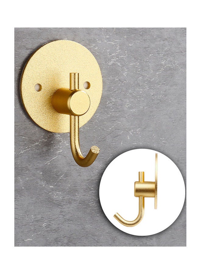 2-Piece Round Towel Hooks Gold 5x5x2.6cm  - Image 5